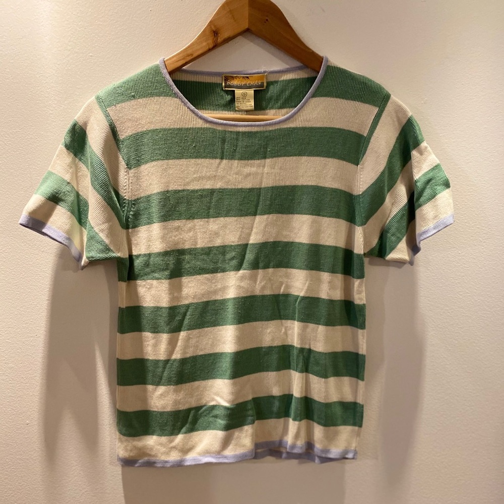 Vintage Silk/Cotton Blend T-shirt Sweater